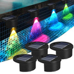 lampes solaires led extérieures décoratives modernes couleur noir jaune rouge bleu vert violet fixations