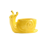cache pot escargon sculpté créatif animalier jaune vert bleu rouge blanc maison
