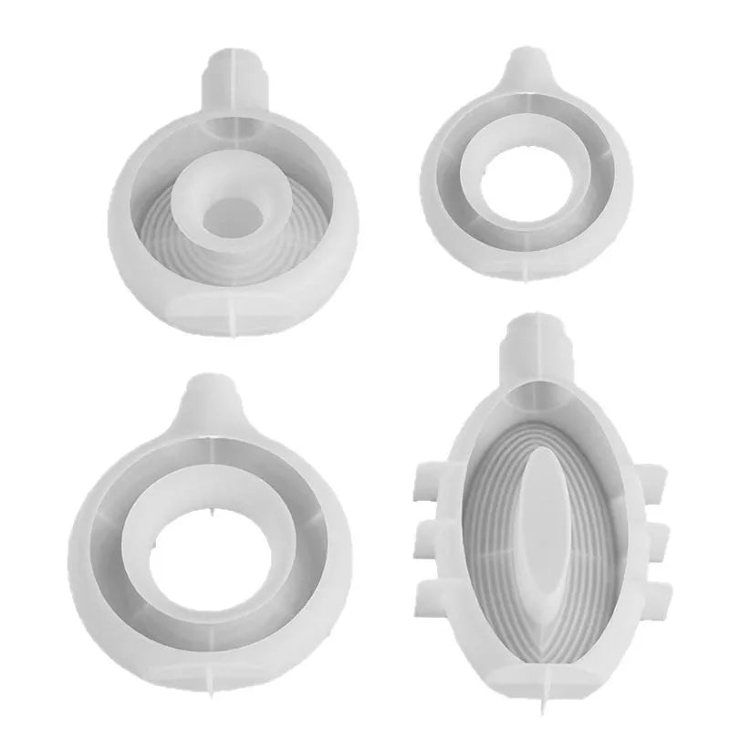 vase silicone rayures circulaires blanc rose moderne minimaliste ornement