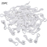 rideau polonais clips fixation blanc moderne garde corps poteaux plastique simple opaquet