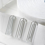 clips métalliques inoxydables moderne argentés lisses 15 pièces 30 pièces 60 pièces