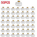socquettes vis e27 ampoules blanc modernes base lampes doubles fixations plafonnier lumière or supports