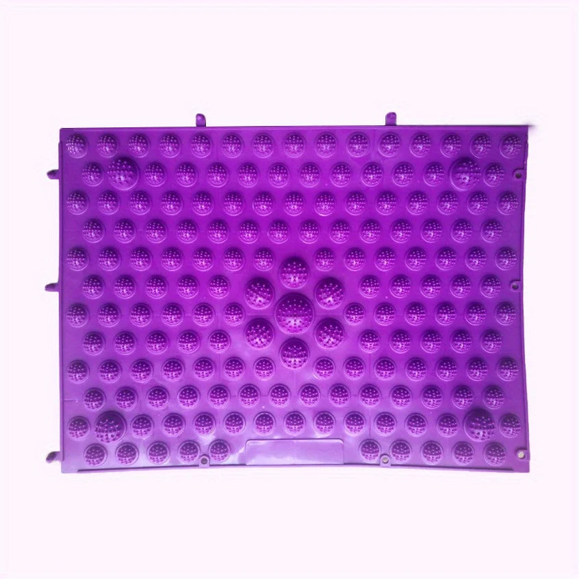 tapis massage pieds pointes bleu rouge jaune vert moderne relaxation acupuncturereflexologie