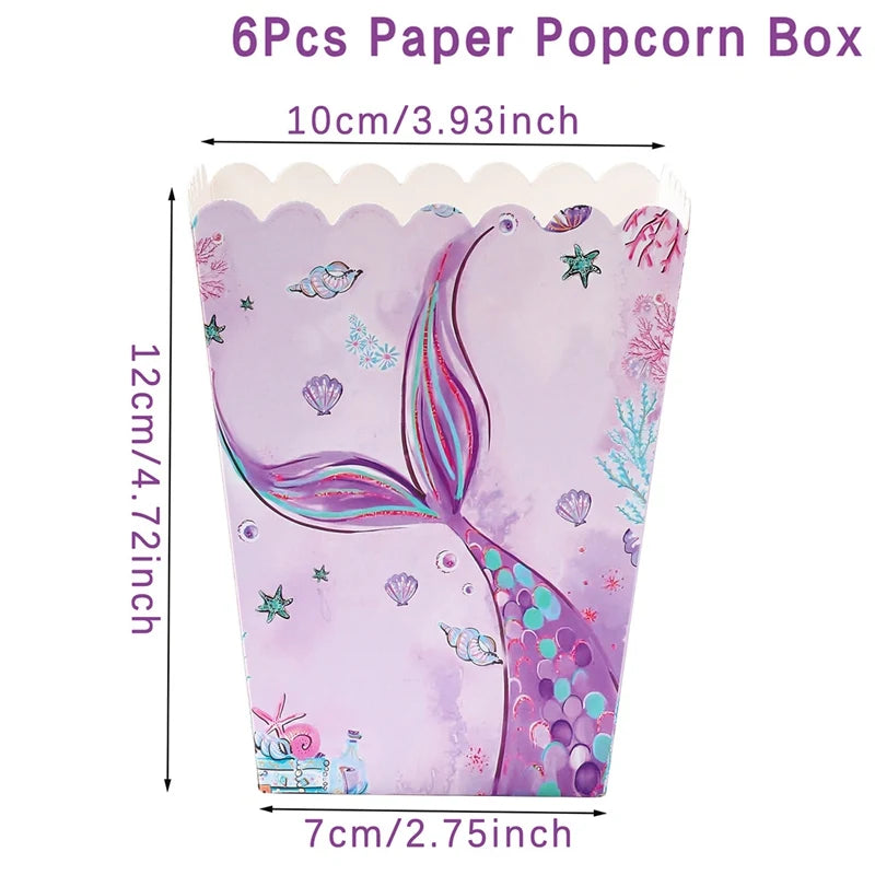 supports gâteaux sirène thème océan couleurs violette bleu verte rose figurines poissons coraux