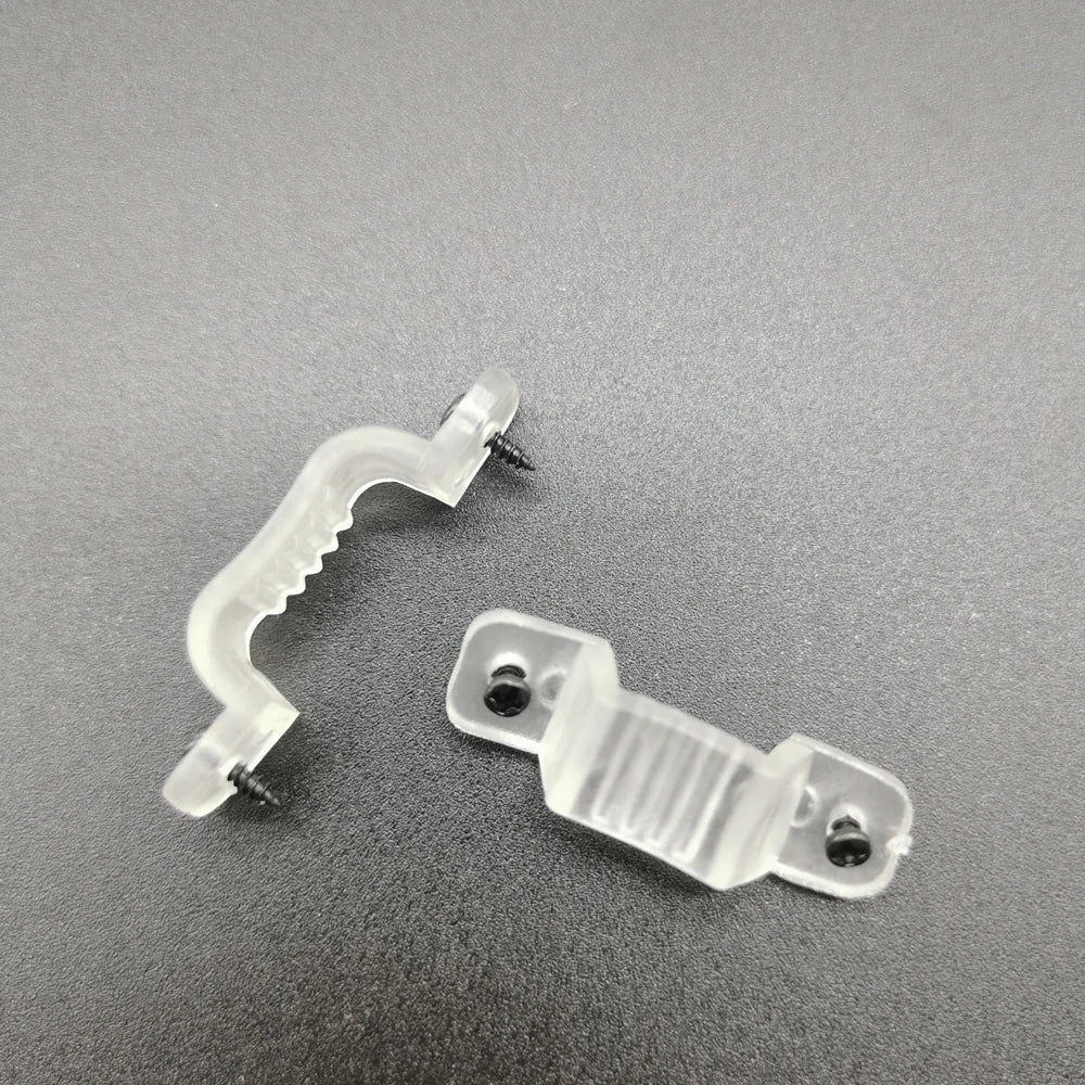 clips fixation ruban led transparent 10mm 15mm 18mm 5050 5630 3528 v1v12v20v