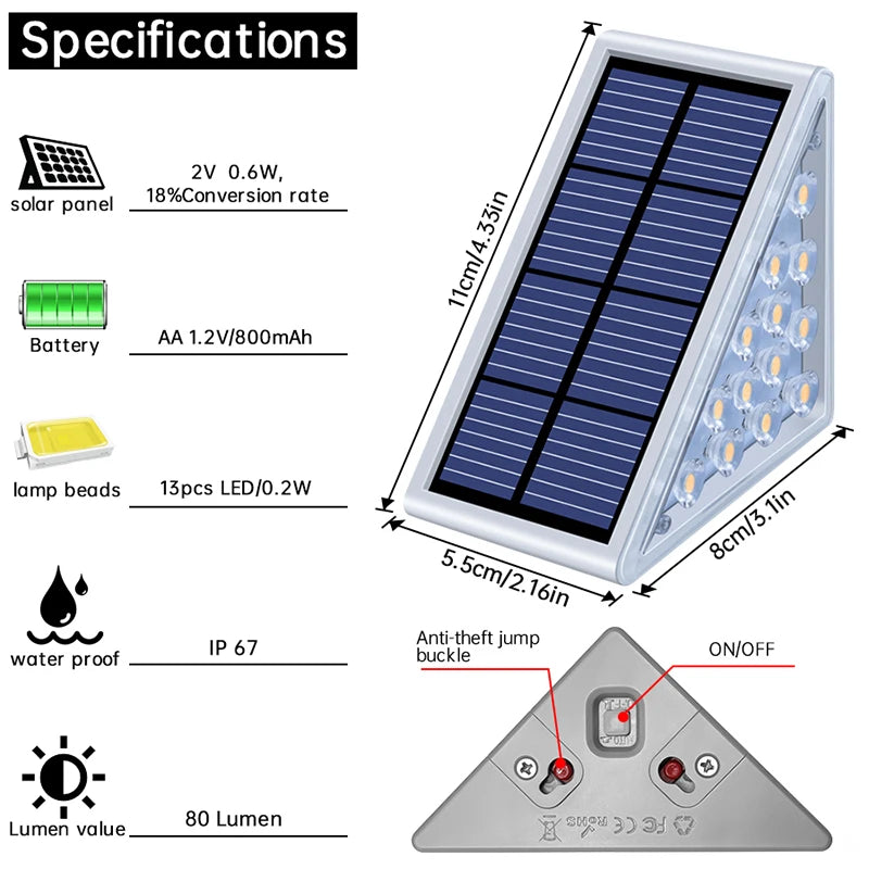 lampe solaire étanche ip67 anti vol led moderne adhésive argent noir bleu