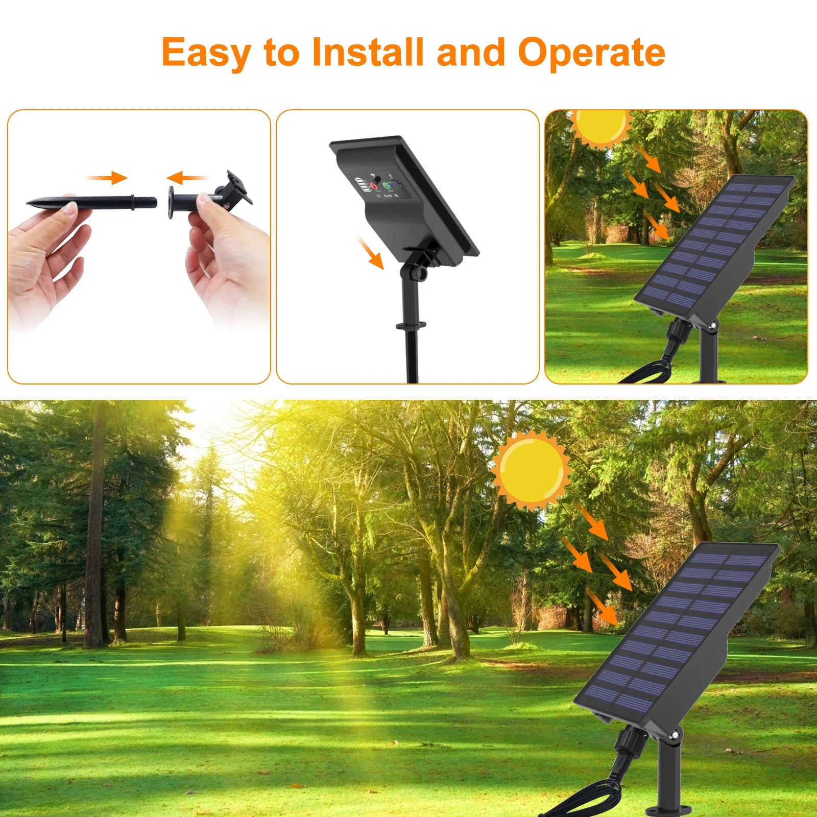Bande LED solaire flexible multicolore terrasse