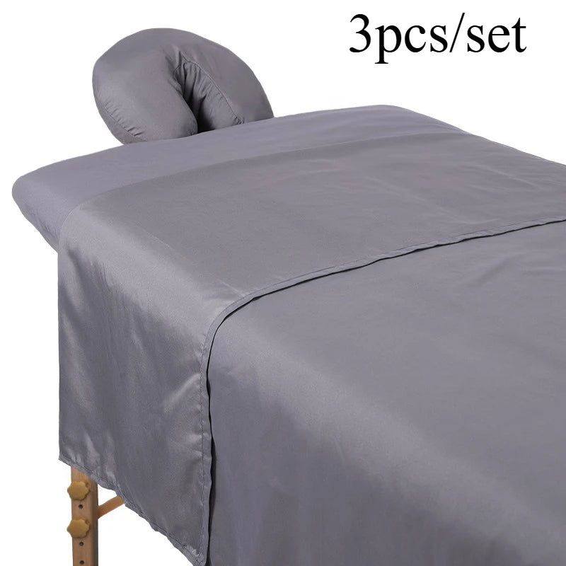 drap massage uni gris blanc vert clair moderne 36x77 61x100 coussin tête support