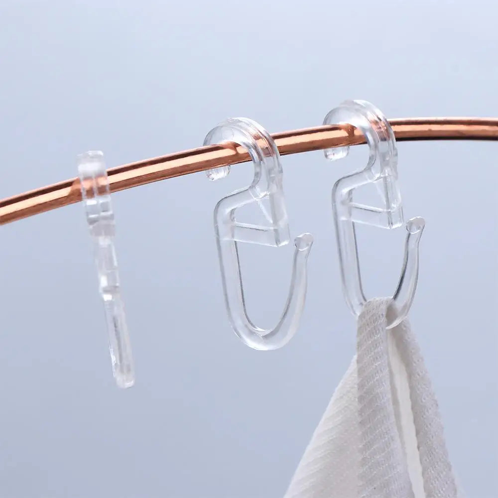 crochet porte serviettes moderne transparent adhésif uni decoration maison accessoire blanc