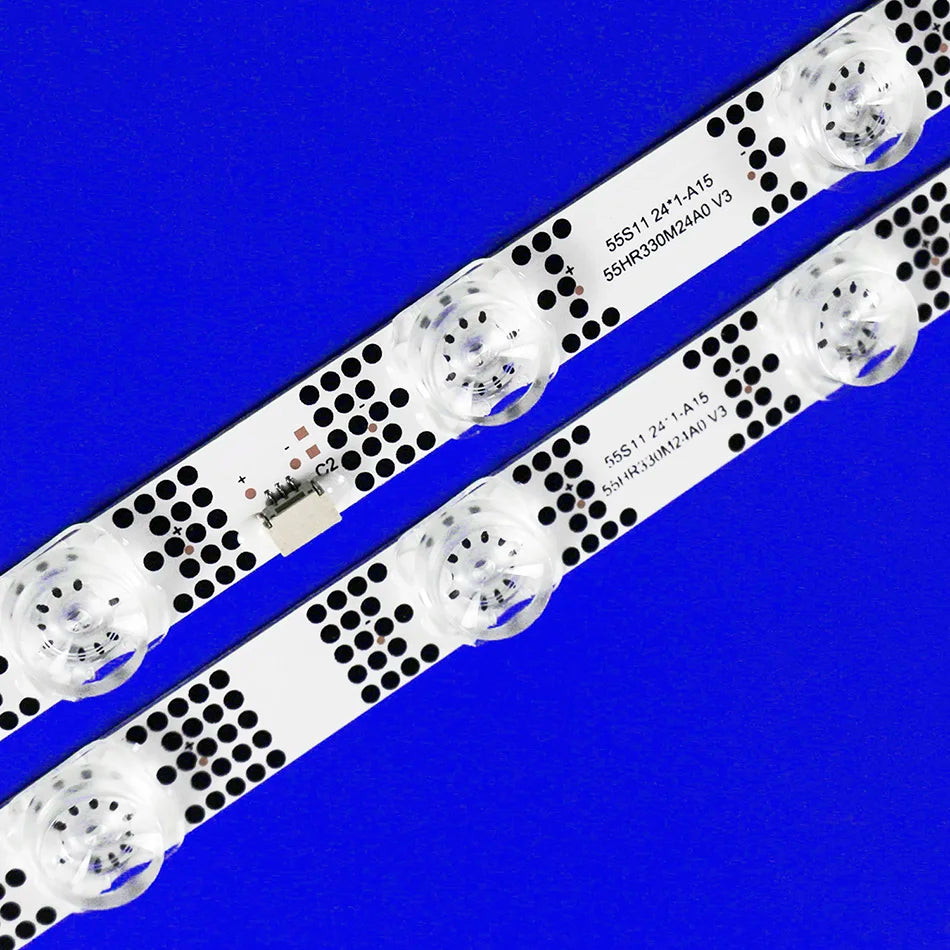 ruban led perforé blanc 24 leds moderne non visible 6v 55p735 1114mm