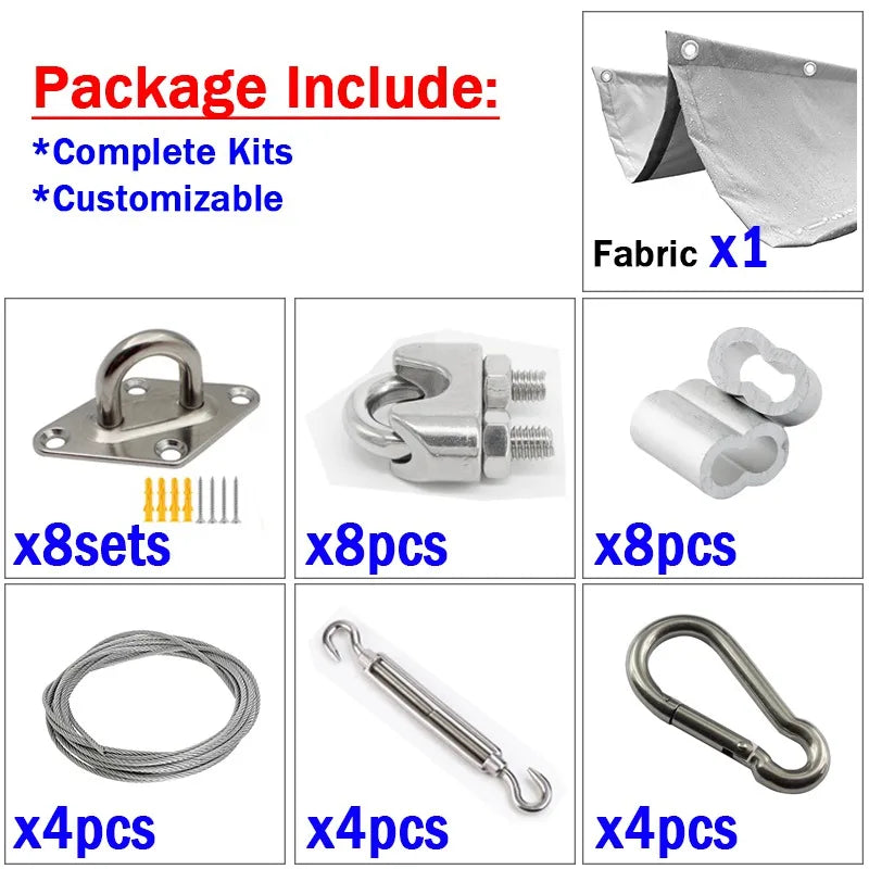 Voile d'ombrage vague pour piscine