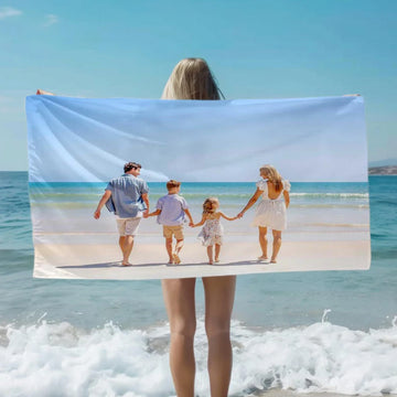 serviette plage imprimée photo sèchage rapide polyester moderne blanc lavable machine grande taille camping