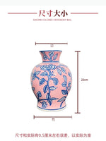 vase orange rose vert jaune fleurs bleues classique décoration maison hydroponique arrangement fleurs