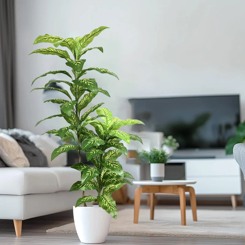 plantes artificielles bananier grandes feuilles vert modernes décoration intérieure hawaienne shop