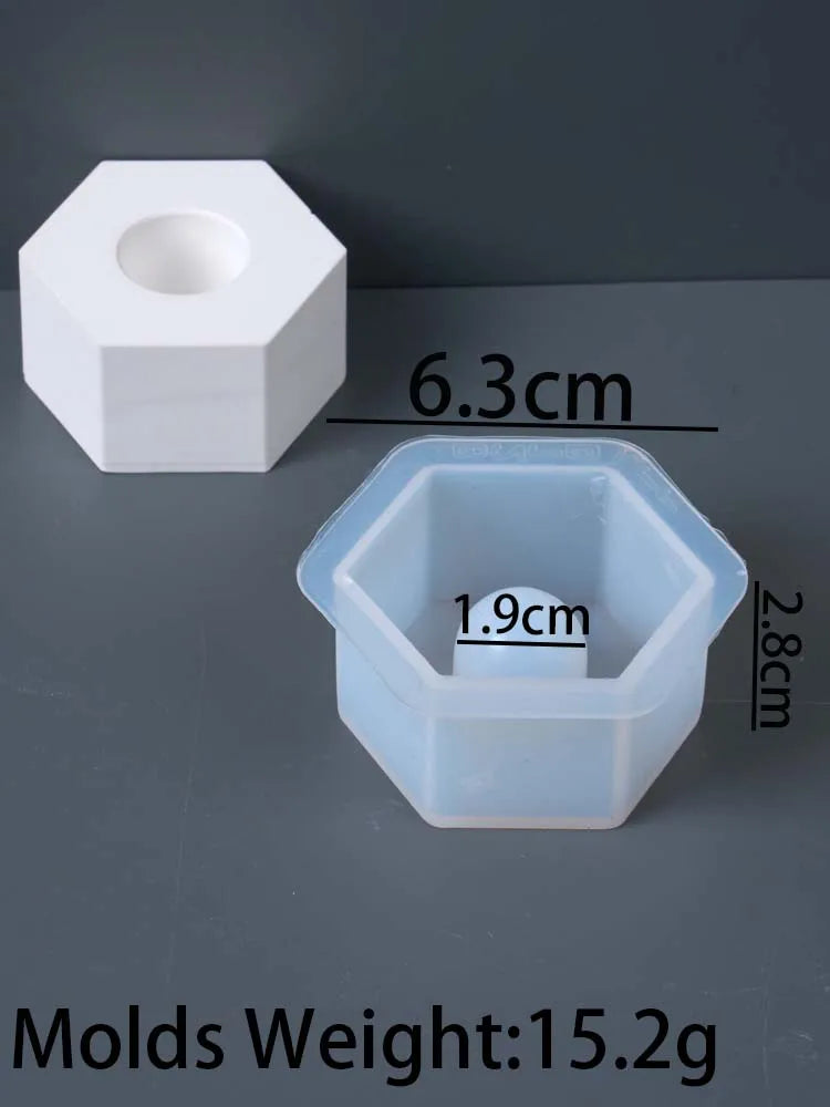 vases silicone blanc rose jaune bleu vert modernes minimalistes hexagonaux rondels hand made
