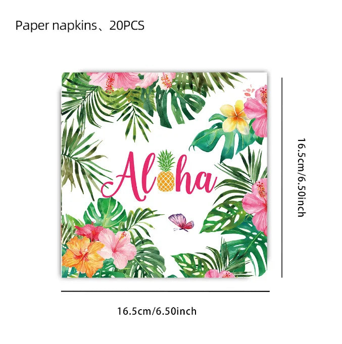 serviettes papier jetables motif animal zèbre léopard feuilles tropicales verte moderne anniversaire mariage baptême
