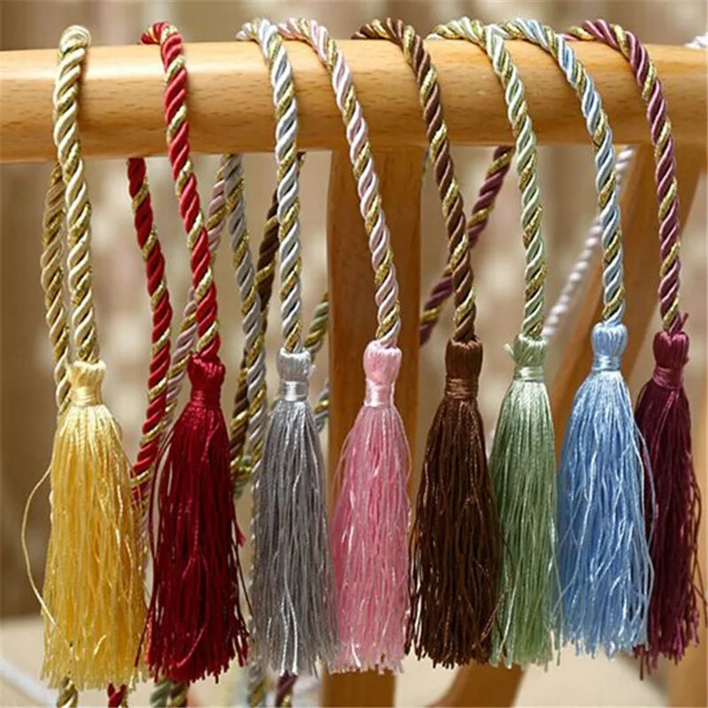 rideaux accessoires cordon pompons fibre naturelle animaux motifs fleurs pastorale