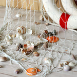 décoration murale filet pêche maille fine coquillages marine décoration plage maison fête