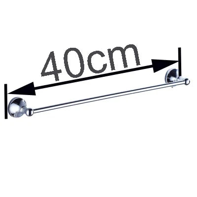 porte serviettes mural or chrome lisse brillant classique vis fixé serviette blanche