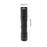 lampe torche led noire portable rechargeable annuaire porte clefs moderne campingextérieur