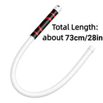lampe led rechargeable flexible blanc noir rouge rayures modernes 73cm 3modes luminosite