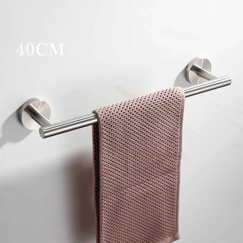 porte serviettes bain mural acier inoxydable noir mat moderne salle bain