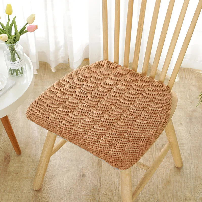 coussin siège forme amovible lavable mousse mémoire forme coton épais moderne bleu clair jaune