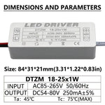 transformateur alimentation led 250ma 300ma 12v 24v 36v isolation stable électronique blanc connecteurs
