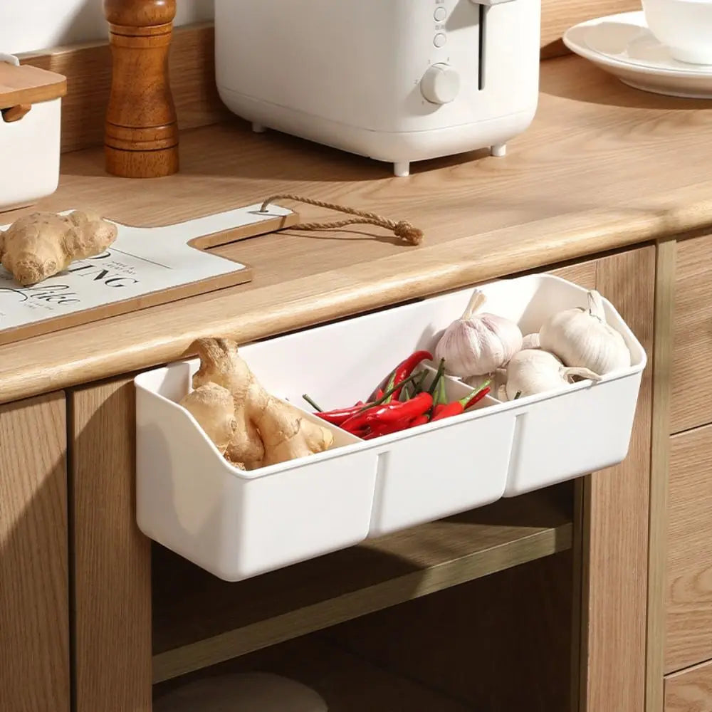 organiseur rangement blanc moderne adhésif épices sauce produits beauté literie compartiments tiroirs armoire cuisine