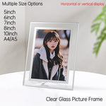 cadre photo acrylique transparent moderne maison décoration murale table simple