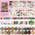 sticker book miniature scenes spiral binding colorful animal stickers creative journal supplies kawaii numbered