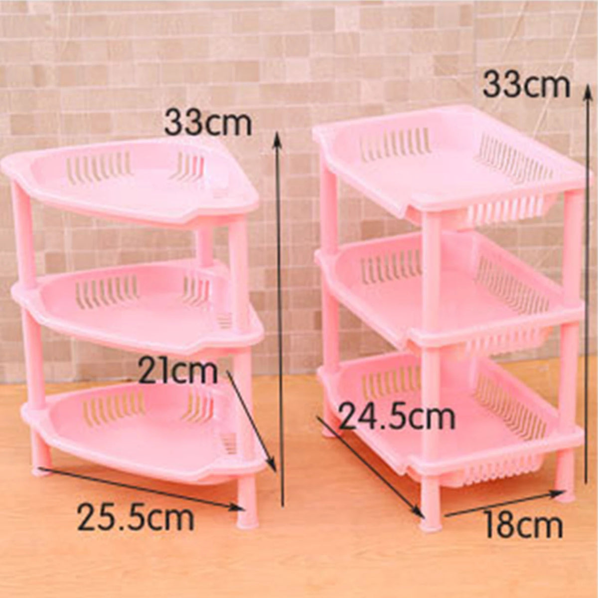 étagère modulaire salle bain niveaux rangement moderne réutilisable plastique sans BPA rose bleu vert