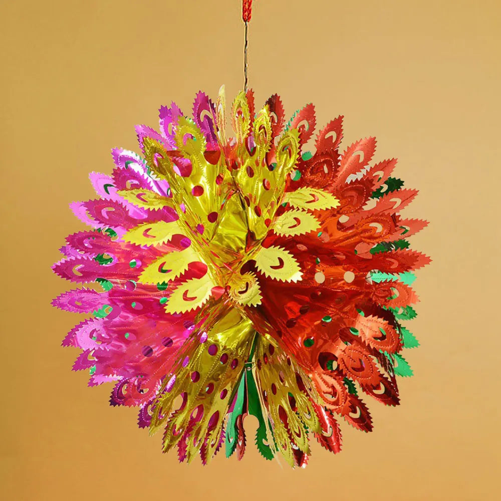 Guirlande aluminium suspendue au plafond