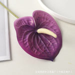 fleurs artificielles hortensia branches réalistes mariage anniversaire intérieur blanc vert violet rouge rose