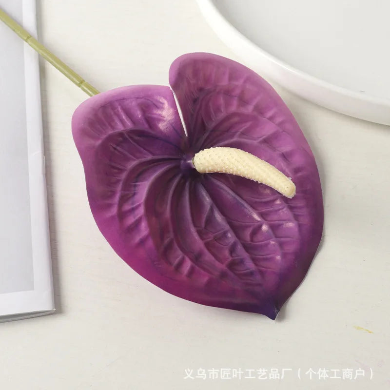 fleurs artificielles hortensia branches réalistes mariage anniversaire intérieur blanc vert violet rouge rose
