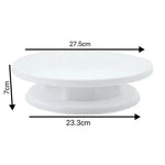 tourne gâteau moderne plateau plastique rose bleu violet blanc pâte décoration cake stand rotating