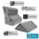 coussins forme cale gris doux mousse mémoire forme couchette ergonomique contemporain adjustable lit