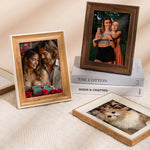 cadre photo rectangle bois blanc moderne minimaliste support mural posable