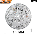 plaque led circulaire 14w 108mm haute luminosité argentée sans pilote tech