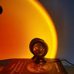 lampe table moderne veilleuse led transparente effet reflet noir verte orangée ambiance chambre salon