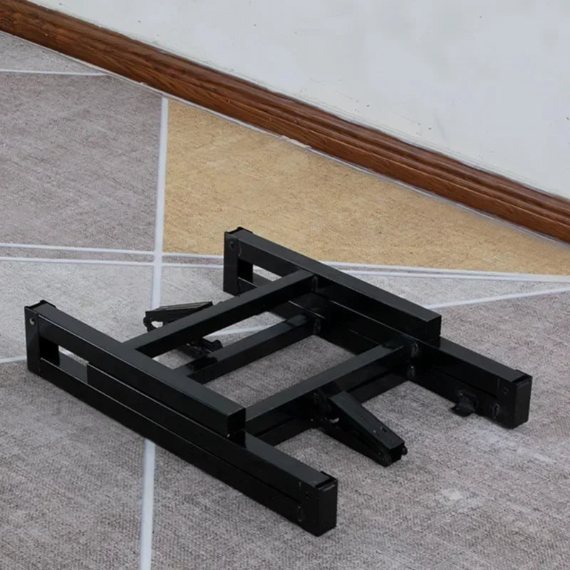 support table pliable métal noir robuste structure moderne pieds fer