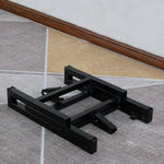 support table pliable métal noir robuste structure moderne pieds fer