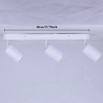 Spot moderne noir fixé plaque bras ajustables LED GU10 90260V(toucher ON/OFF)
