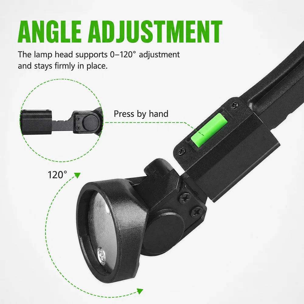 lampe frontale cou vert noir amovible aimantée rechargeable pratique compact collier