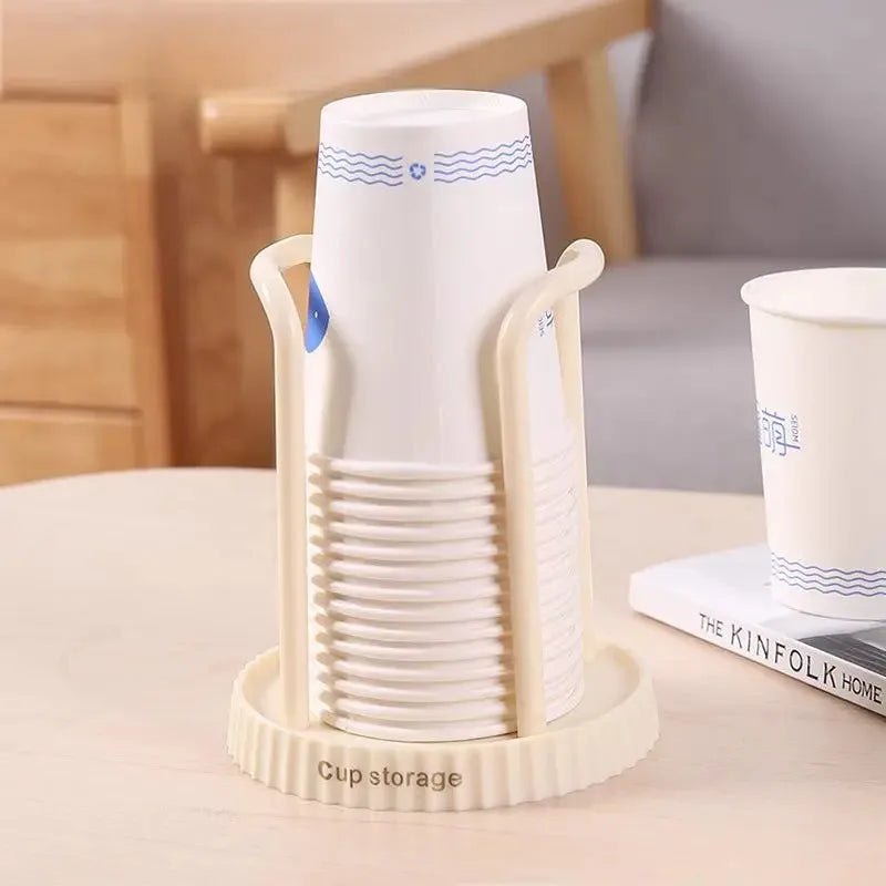support tasses noir rayures moderne tasses papier rangement salon vertical