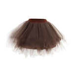 jupette tutu tulle femme classique élastique opaque mini blanc rose violet