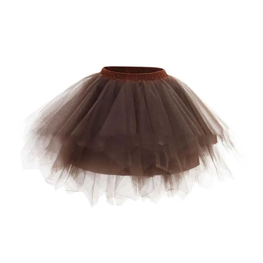 jupette tutu tulle femme classique élastique opaque mini blanc rose violet