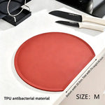planches découpe rouge noire moderne adhésive couteau cuisine silicone flexible