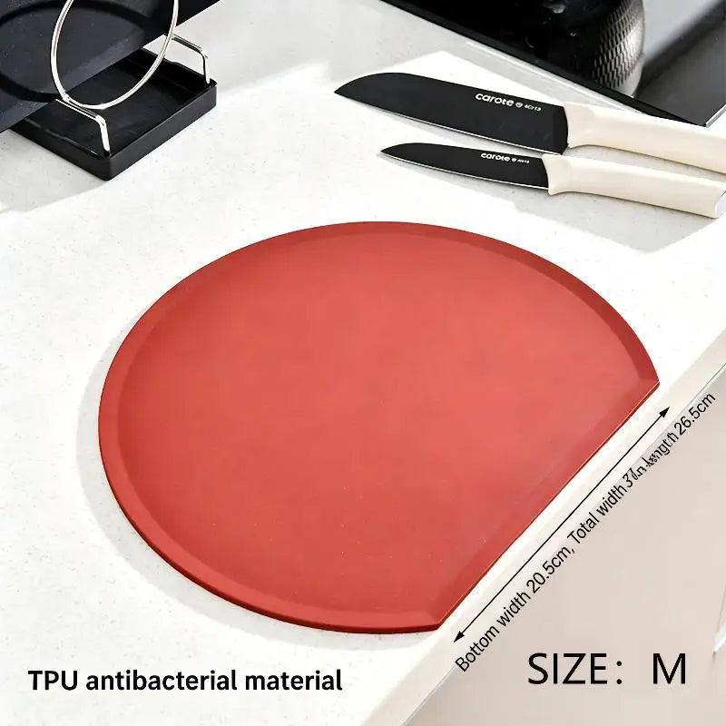 planches découpe rouge noire moderne adhésive couteau cuisine silicone flexible