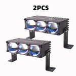 projecteur led barre moderne noir ip68 lampe travail tout terrain angle combo